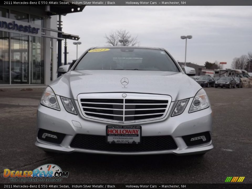 2011 Mercedes-Benz E 550 4Matic Sedan Iridium Silver Metallic / Black Photo #2