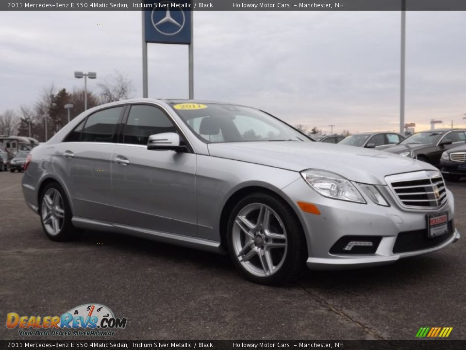 2011 Mercedes-Benz E 550 4Matic Sedan Iridium Silver Metallic / Black Photo #3