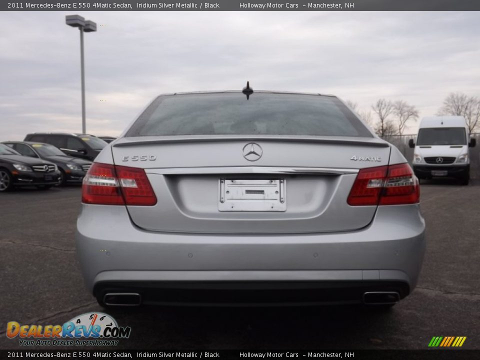 2011 Mercedes-Benz E 550 4Matic Sedan Iridium Silver Metallic / Black Photo #4