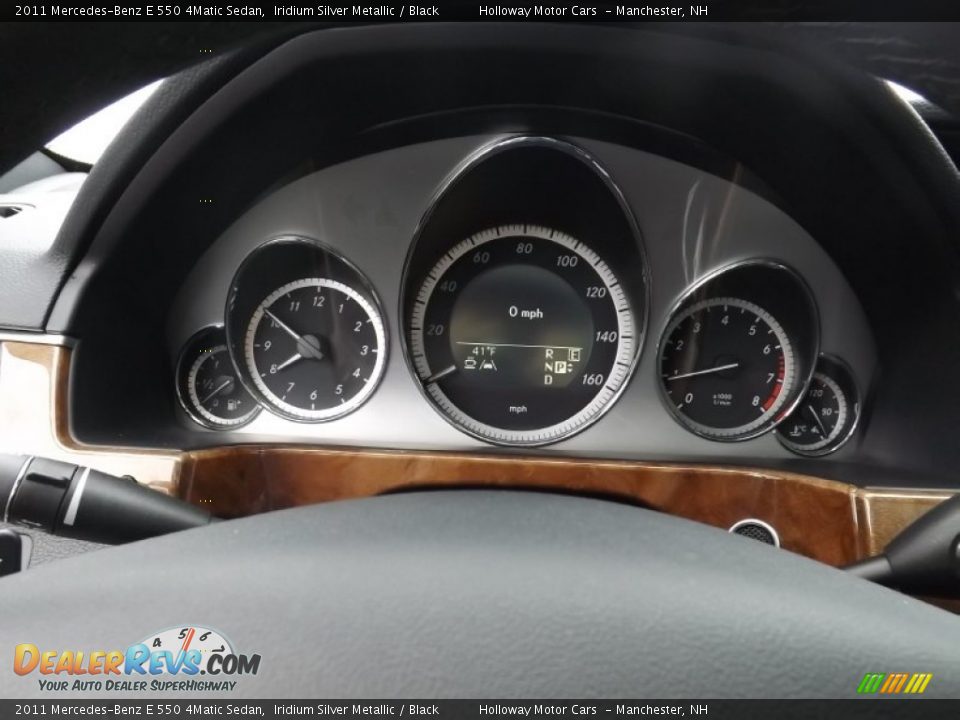 2011 Mercedes-Benz E 550 4Matic Sedan Iridium Silver Metallic / Black Photo #8
