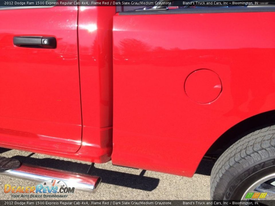 2012 Dodge Ram 1500 Express Regular Cab 4x4 Flame Red / Dark Slate Gray/Medium Graystone Photo #12