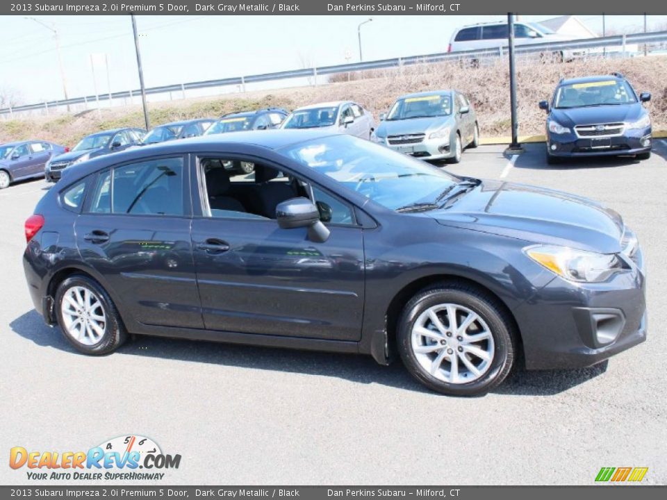 2013 Subaru Impreza 2.0i Premium 5 Door Dark Gray Metallic / Black Photo #4