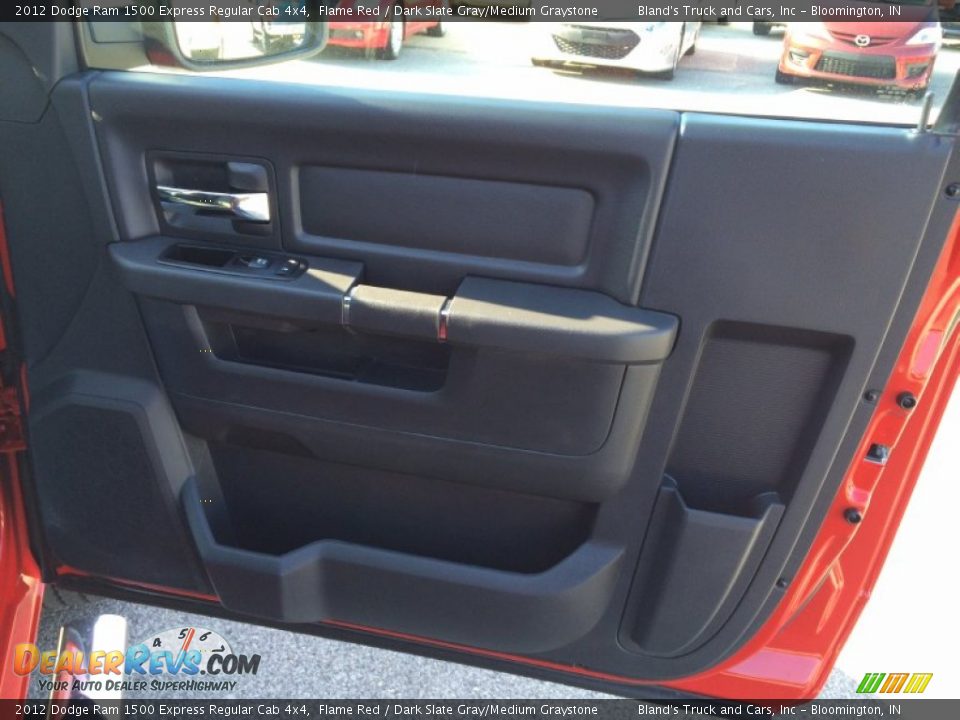 2012 Dodge Ram 1500 Express Regular Cab 4x4 Flame Red / Dark Slate Gray/Medium Graystone Photo #26