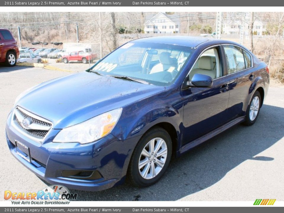 2011 Subaru Legacy 2.5i Premium Azurite Blue Pearl / Warm Ivory Photo #3