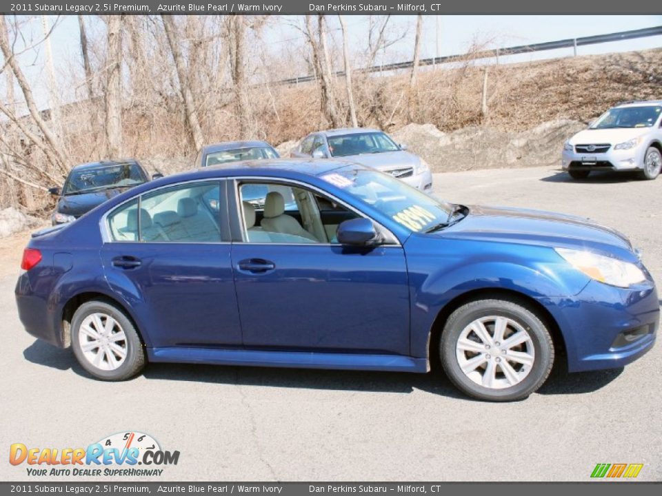 2011 Subaru Legacy 2.5i Premium Azurite Blue Pearl / Warm Ivory Photo #4