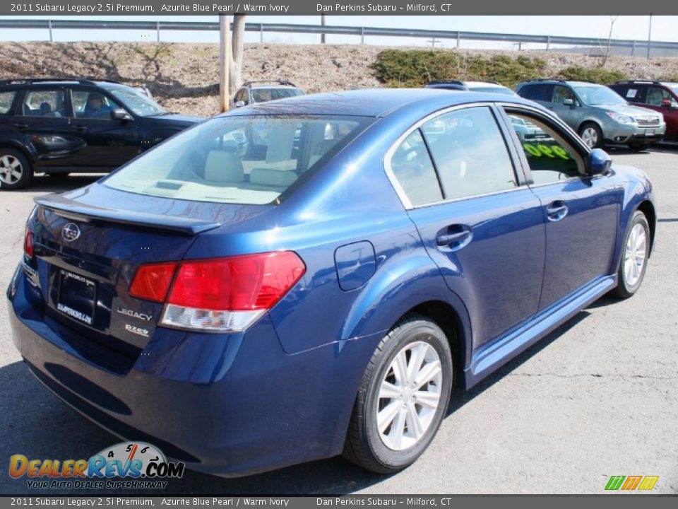 2011 Subaru Legacy 2.5i Premium Azurite Blue Pearl / Warm Ivory Photo #6