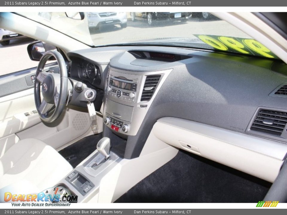 2011 Subaru Legacy 2.5i Premium Azurite Blue Pearl / Warm Ivory Photo #9
