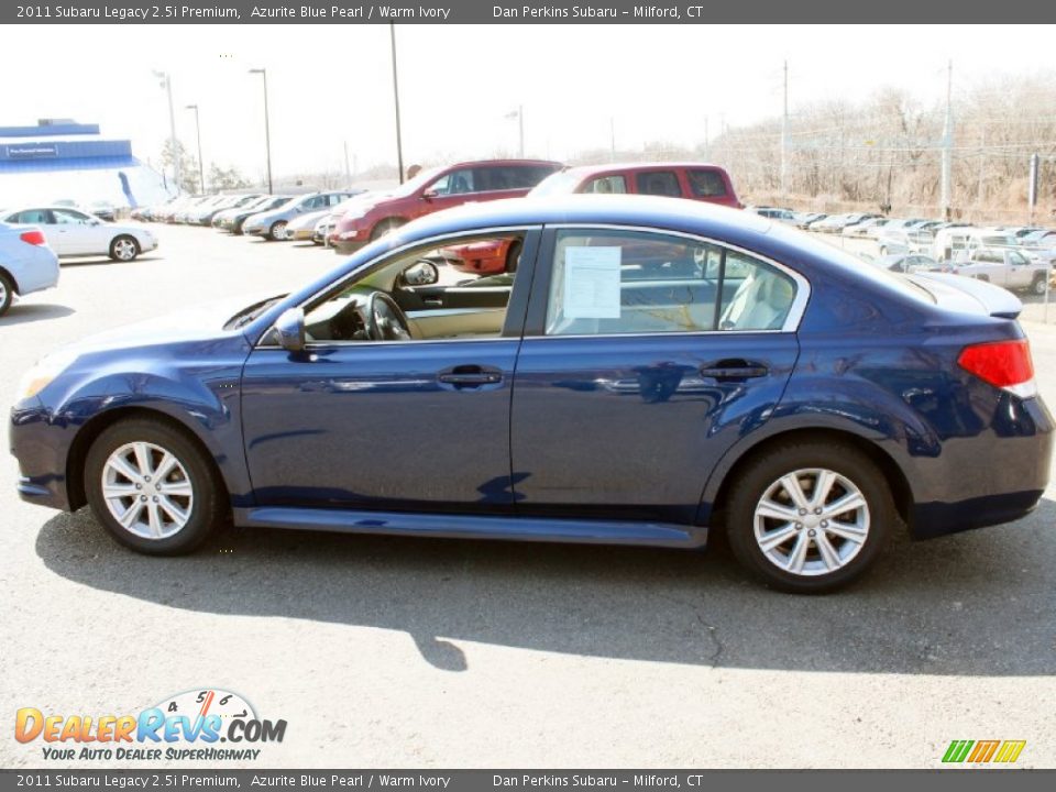 2011 Subaru Legacy 2.5i Premium Azurite Blue Pearl / Warm Ivory Photo #11