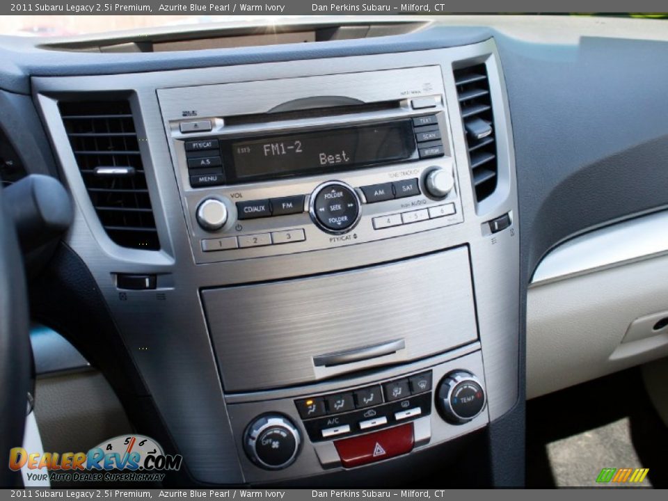 2011 Subaru Legacy 2.5i Premium Azurite Blue Pearl / Warm Ivory Photo #12