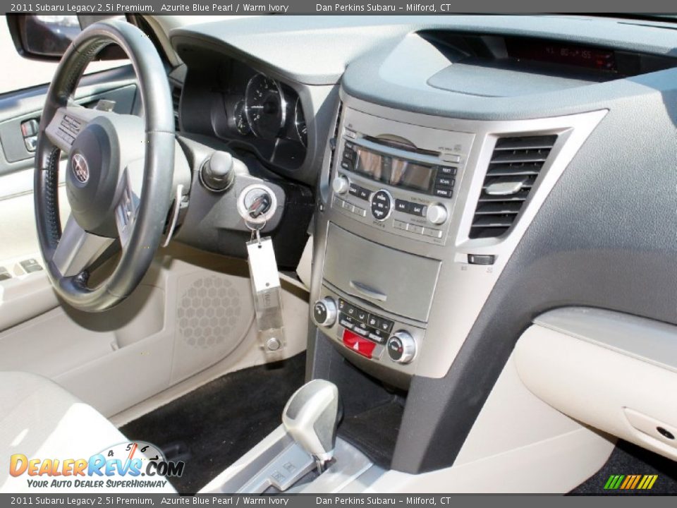 2011 Subaru Legacy 2.5i Premium Azurite Blue Pearl / Warm Ivory Photo #14