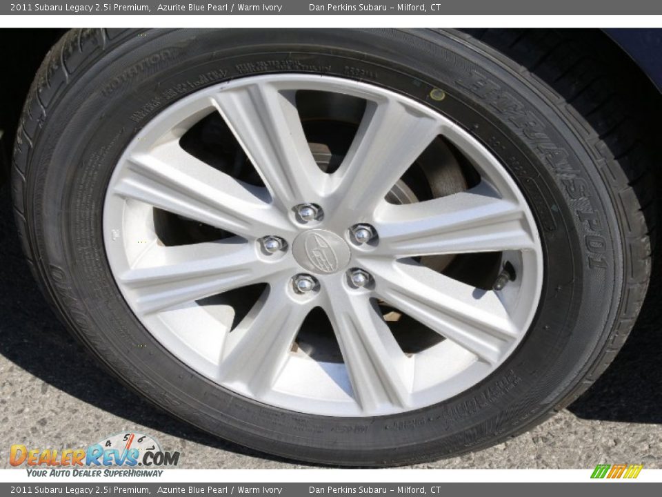 2011 Subaru Legacy 2.5i Premium Azurite Blue Pearl / Warm Ivory Photo #18