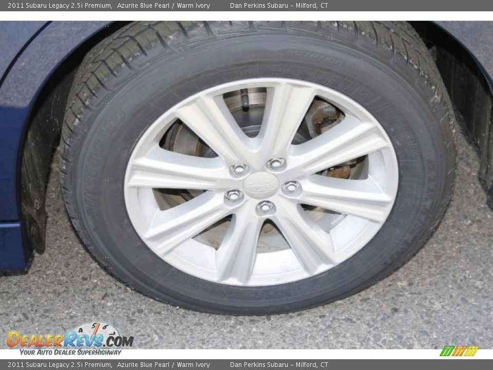 2011 Subaru Legacy 2.5i Premium Azurite Blue Pearl / Warm Ivory Photo #19
