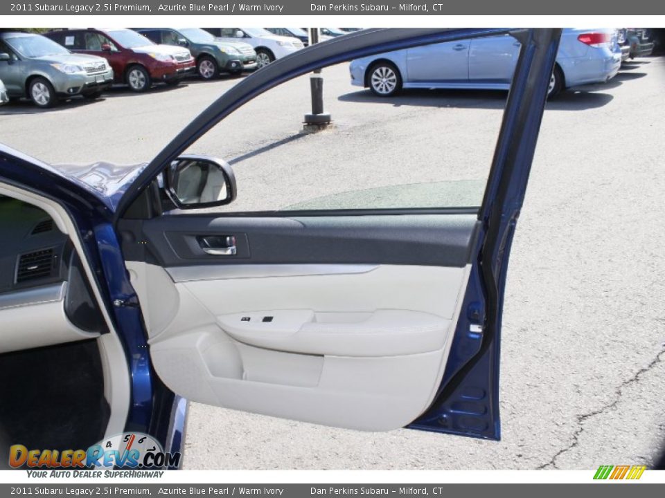 2011 Subaru Legacy 2.5i Premium Azurite Blue Pearl / Warm Ivory Photo #21
