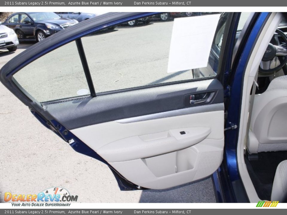 2011 Subaru Legacy 2.5i Premium Azurite Blue Pearl / Warm Ivory Photo #24