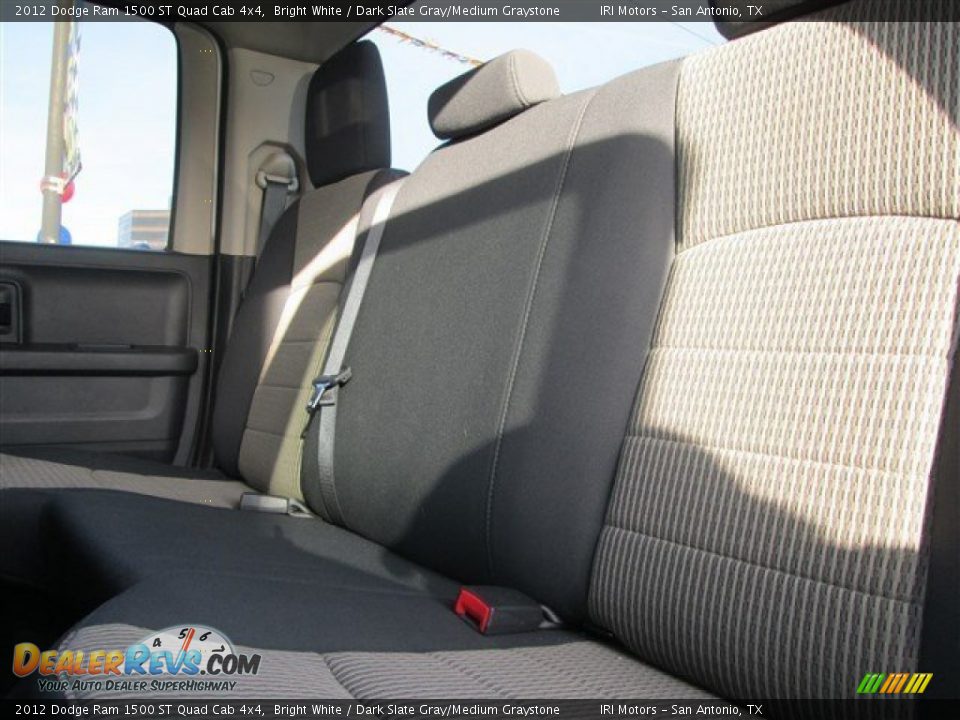 2012 Dodge Ram 1500 ST Quad Cab 4x4 Bright White / Dark Slate Gray/Medium Graystone Photo #11