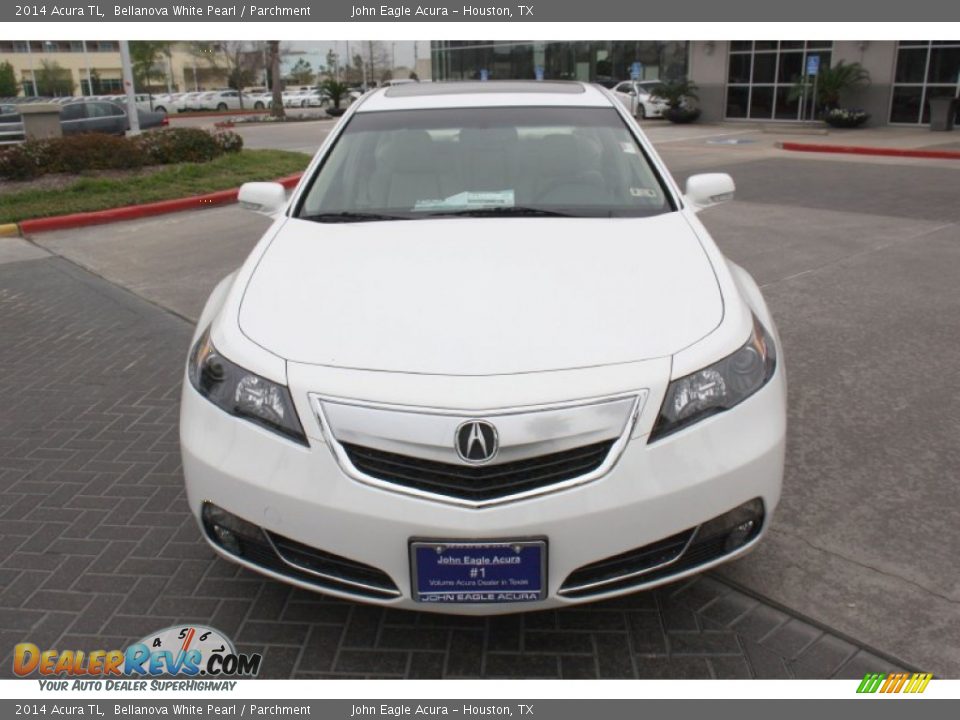 2014 Acura TL Bellanova White Pearl / Parchment Photo #2