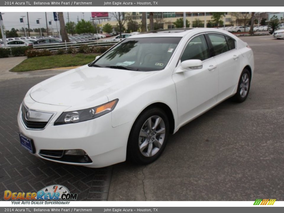2014 Acura TL Bellanova White Pearl / Parchment Photo #3