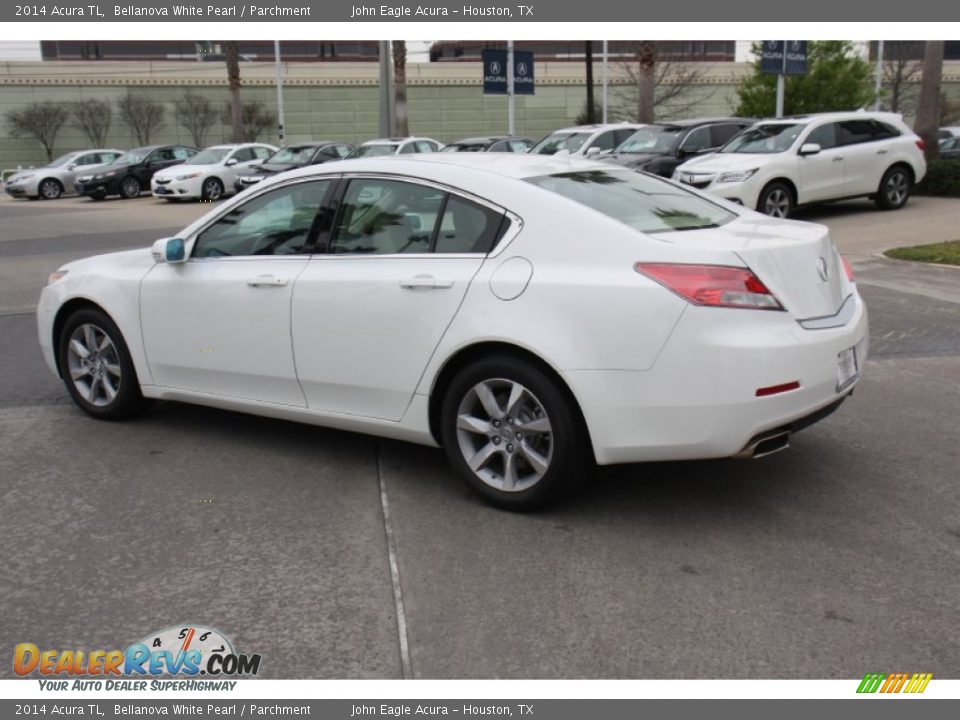 2014 Acura TL Bellanova White Pearl / Parchment Photo #5