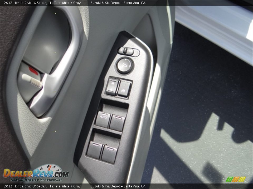 2012 Honda Civic LX Sedan Taffeta White / Gray Photo #14