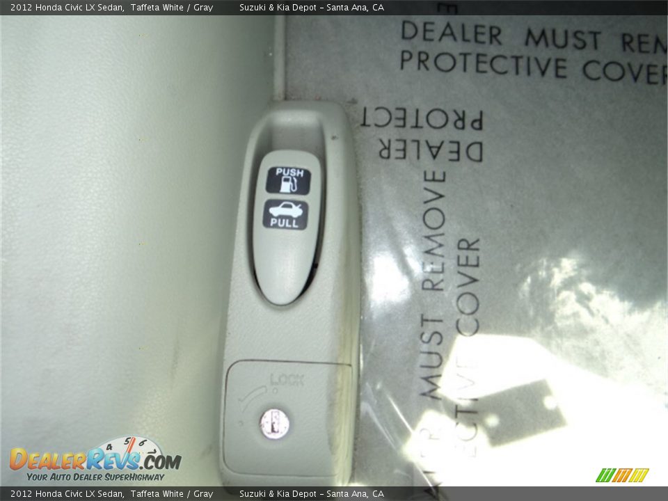 2012 Honda Civic LX Sedan Taffeta White / Gray Photo #16