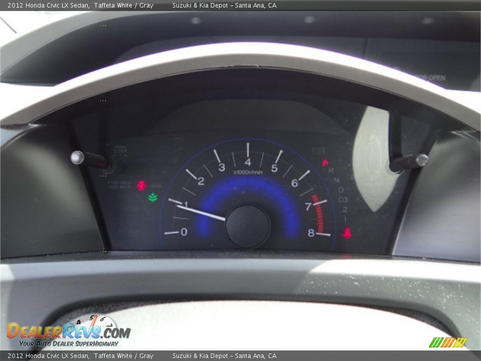 2012 Honda Civic LX Sedan Taffeta White / Gray Photo #21