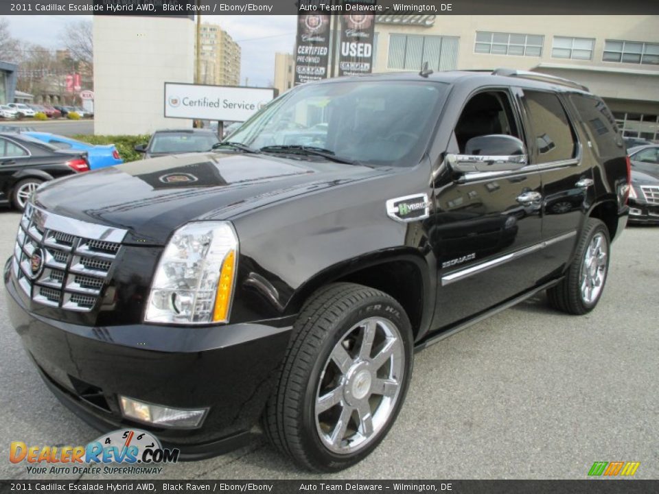 2011 Cadillac Escalade Hybrid AWD Black Raven / Ebony/Ebony Photo #2