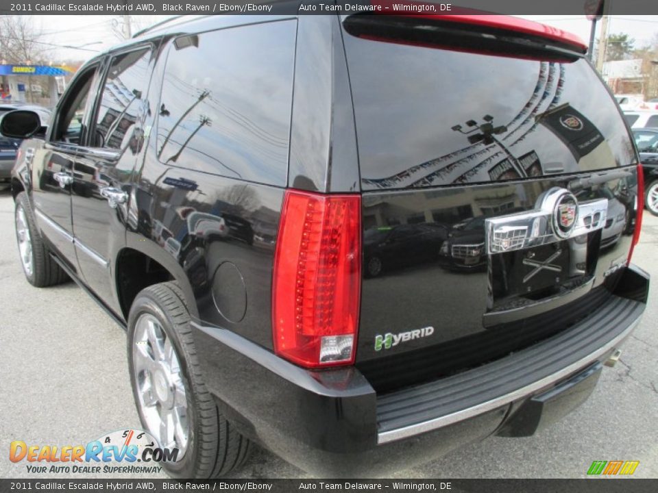 2011 Cadillac Escalade Hybrid AWD Black Raven / Ebony/Ebony Photo #4