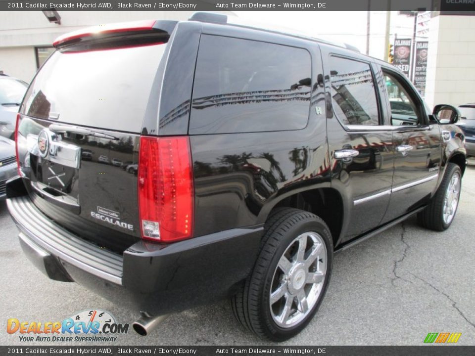 2011 Cadillac Escalade Hybrid AWD Black Raven / Ebony/Ebony Photo #6