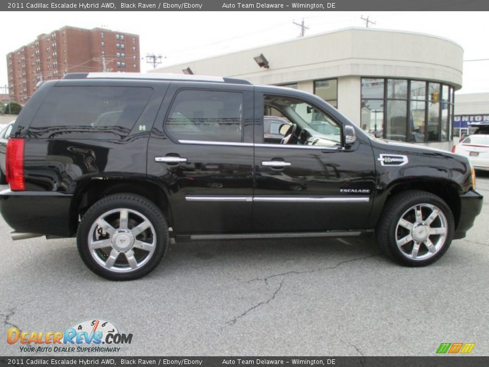 2011 Cadillac Escalade Hybrid AWD Black Raven / Ebony/Ebony Photo #7