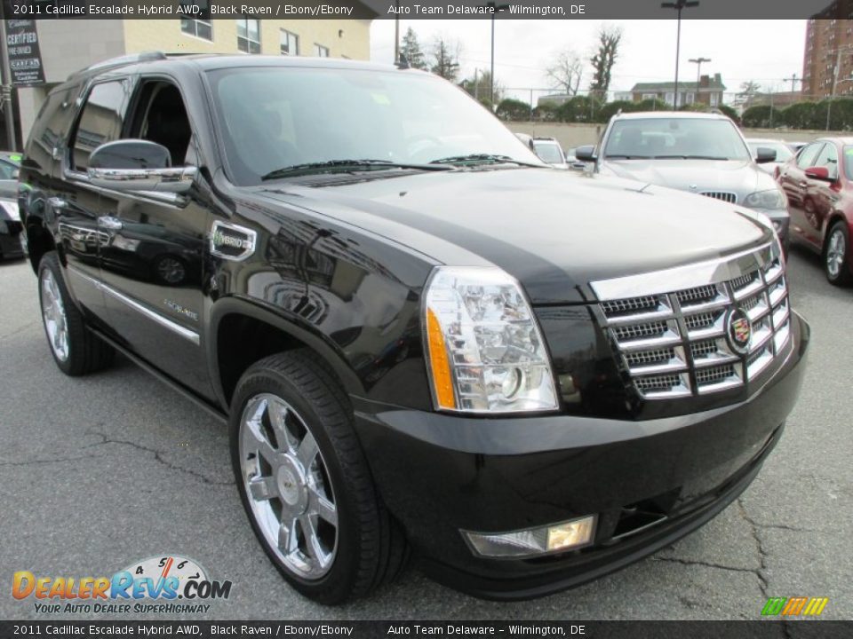 2011 Cadillac Escalade Hybrid AWD Black Raven / Ebony/Ebony Photo #8
