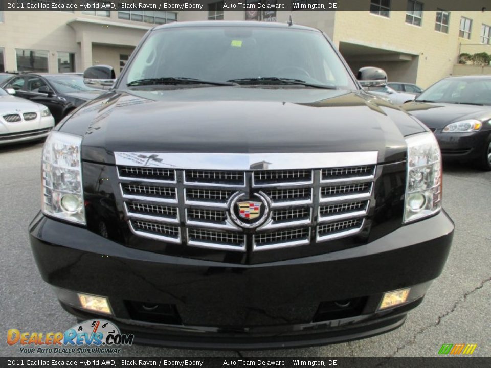 2011 Cadillac Escalade Hybrid AWD Black Raven / Ebony/Ebony Photo #9
