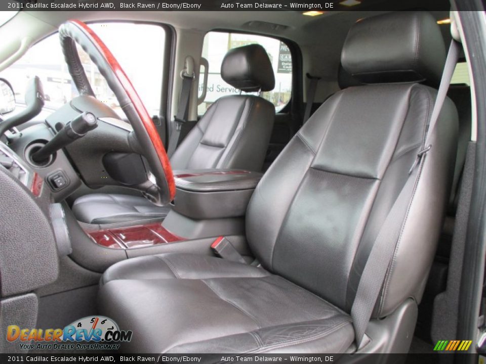 2011 Cadillac Escalade Hybrid AWD Black Raven / Ebony/Ebony Photo #10
