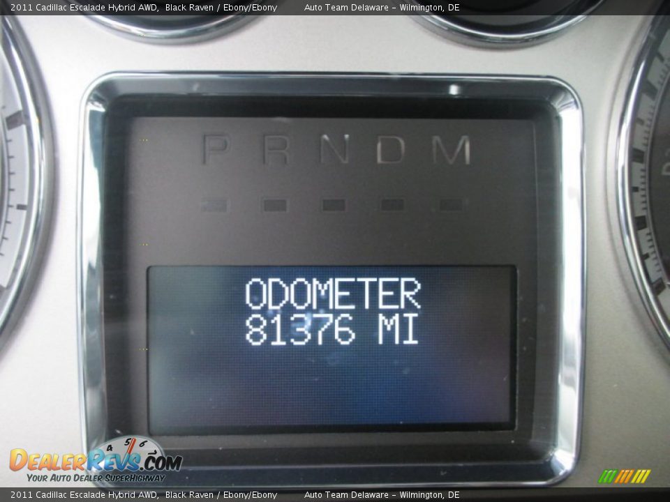 2011 Cadillac Escalade Hybrid AWD Black Raven / Ebony/Ebony Photo #13