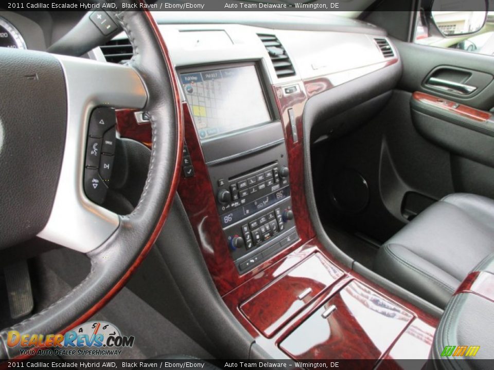 2011 Cadillac Escalade Hybrid AWD Black Raven / Ebony/Ebony Photo #15