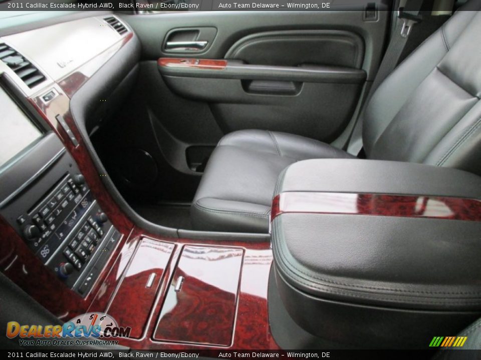 2011 Cadillac Escalade Hybrid AWD Black Raven / Ebony/Ebony Photo #16
