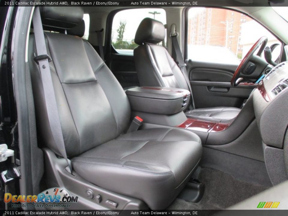 2011 Cadillac Escalade Hybrid AWD Black Raven / Ebony/Ebony Photo #17