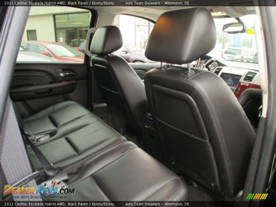 2011 Cadillac Escalade Hybrid AWD Black Raven / Ebony/Ebony Photo #18