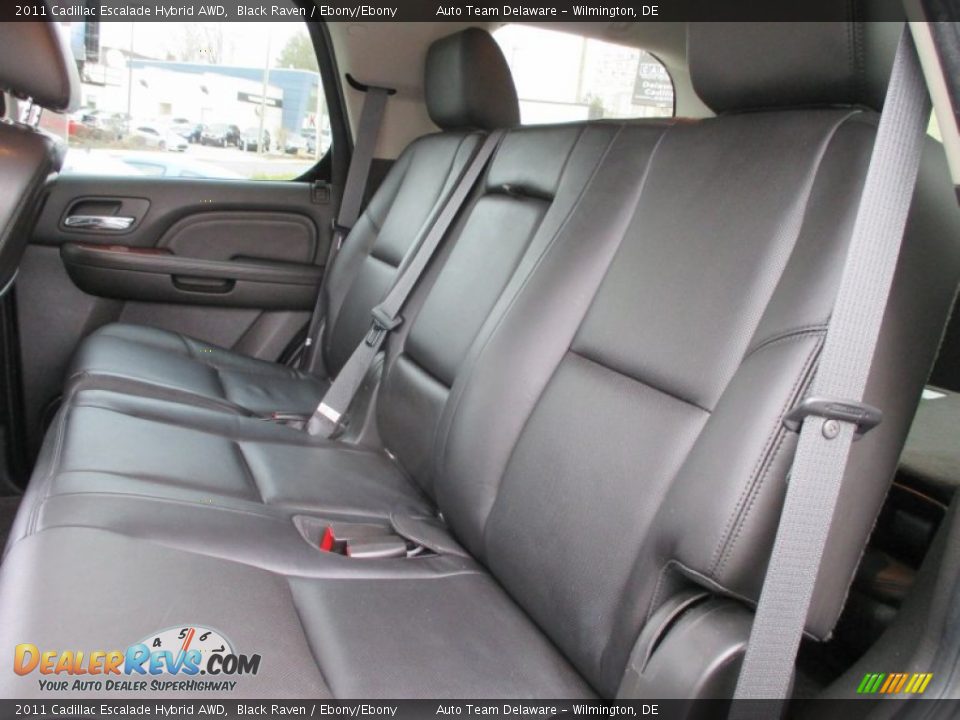 2011 Cadillac Escalade Hybrid AWD Black Raven / Ebony/Ebony Photo #23