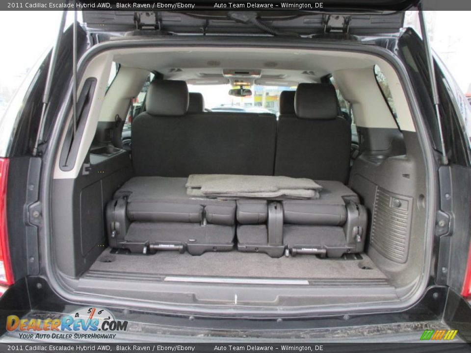 2011 Cadillac Escalade Hybrid AWD Black Raven / Ebony/Ebony Photo #27