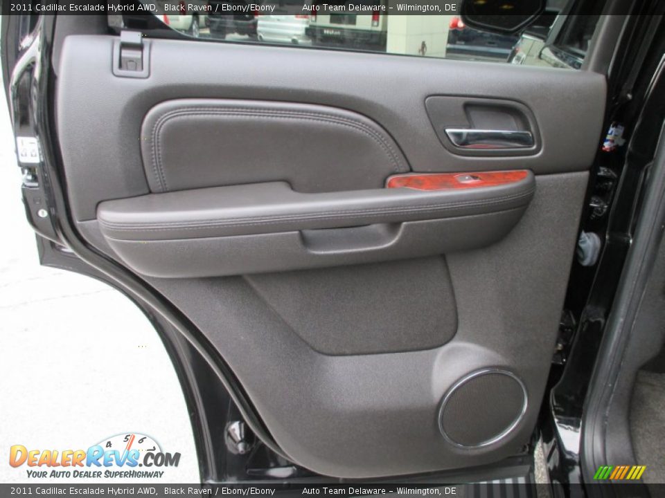 2011 Cadillac Escalade Hybrid AWD Black Raven / Ebony/Ebony Photo #30