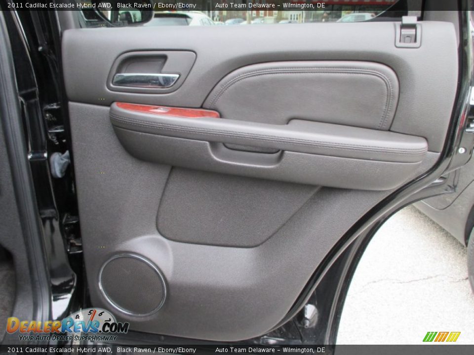 2011 Cadillac Escalade Hybrid AWD Black Raven / Ebony/Ebony Photo #31