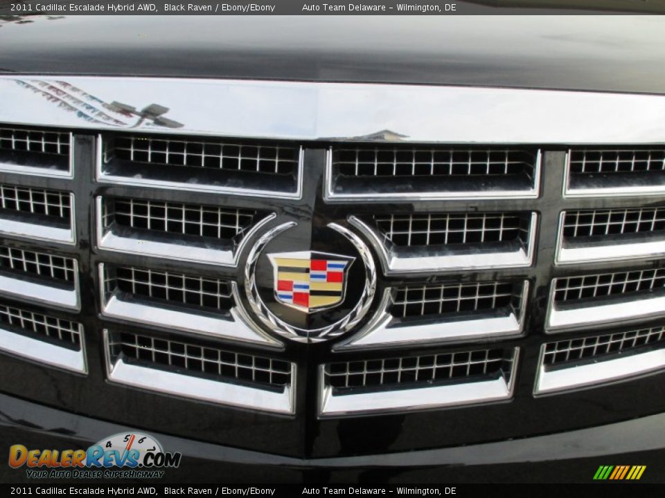2011 Cadillac Escalade Hybrid AWD Black Raven / Ebony/Ebony Photo #34