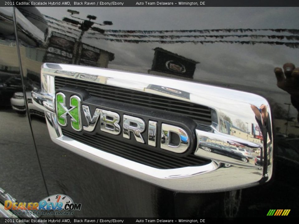 2011 Cadillac Escalade Hybrid AWD Black Raven / Ebony/Ebony Photo #35