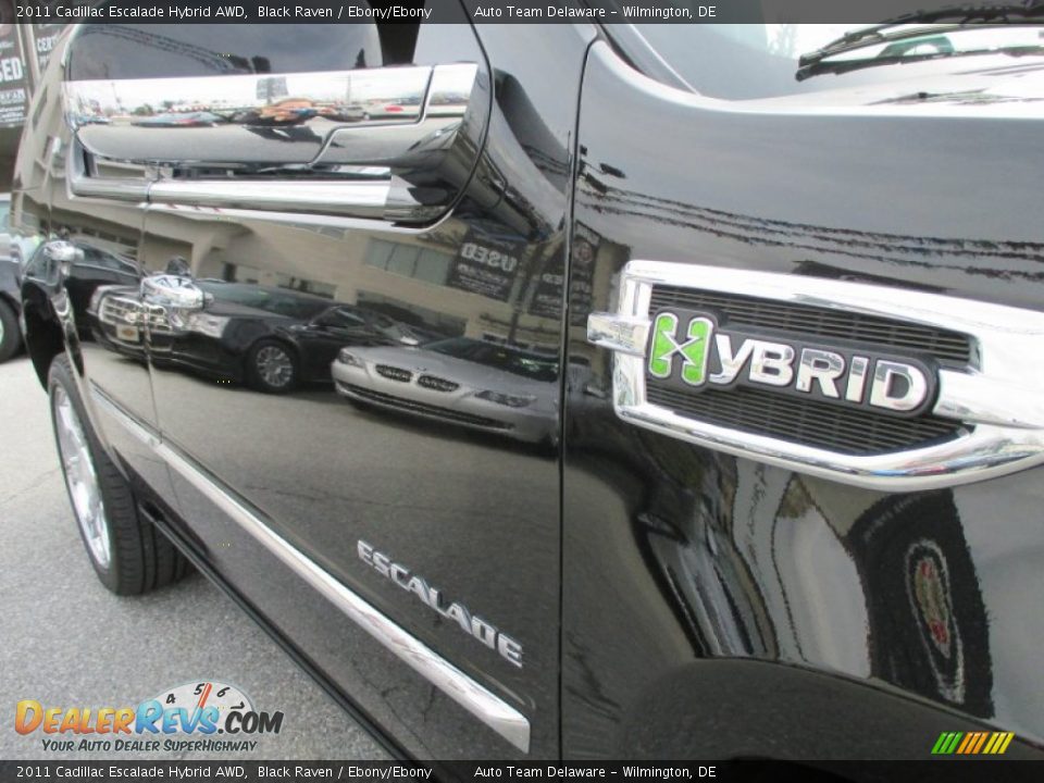 2011 Cadillac Escalade Hybrid AWD Black Raven / Ebony/Ebony Photo #36