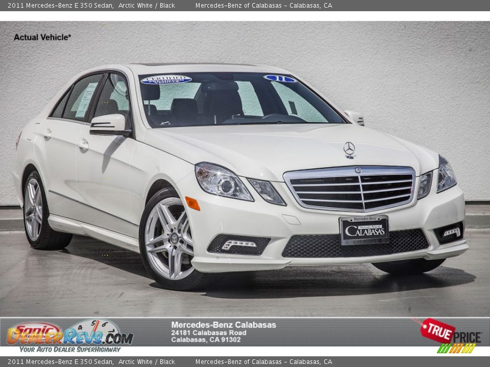 2011 Mercedes-Benz E 350 Sedan Arctic White / Black Photo #1