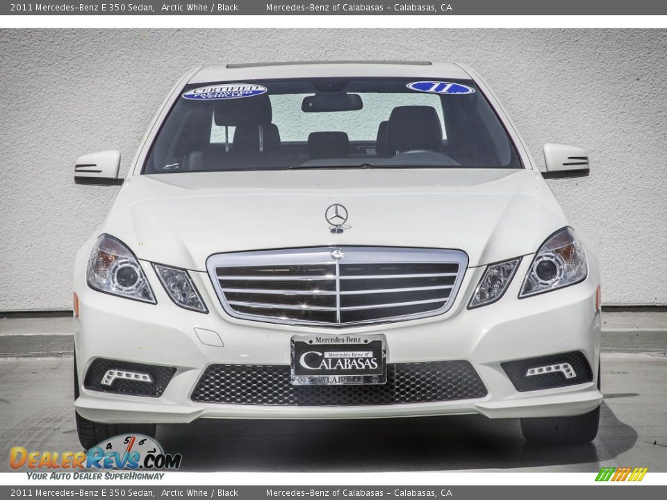 2011 Mercedes-Benz E 350 Sedan Arctic White / Black Photo #2