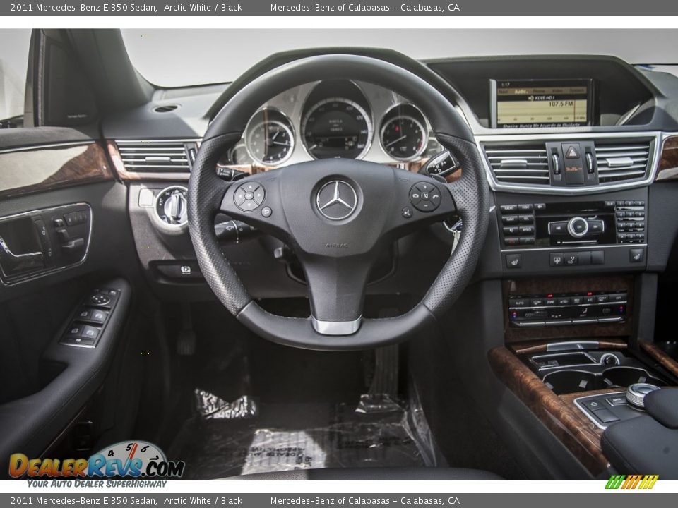 2011 Mercedes-Benz E 350 Sedan Arctic White / Black Photo #4