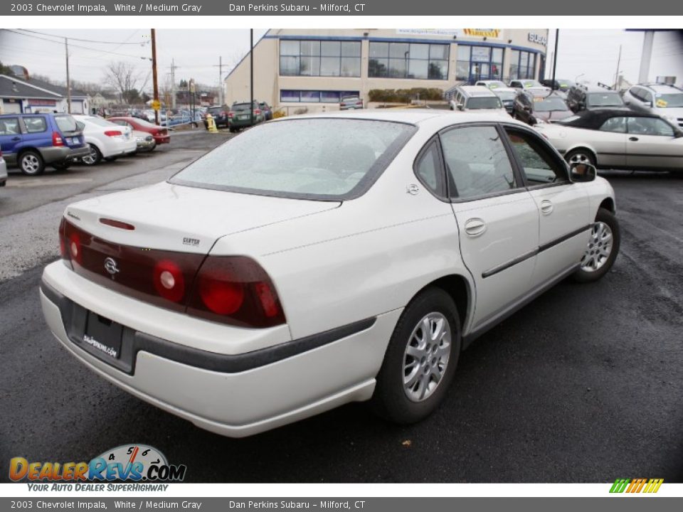 2003 Chevrolet Impala White / Medium Gray Photo #6