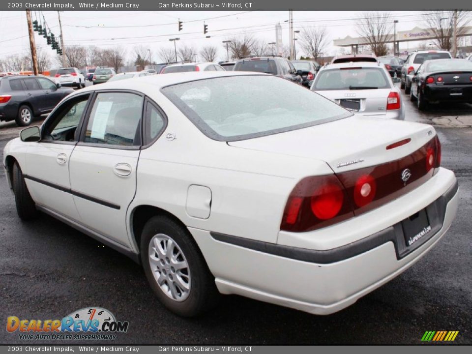2003 Chevrolet Impala White / Medium Gray Photo #10
