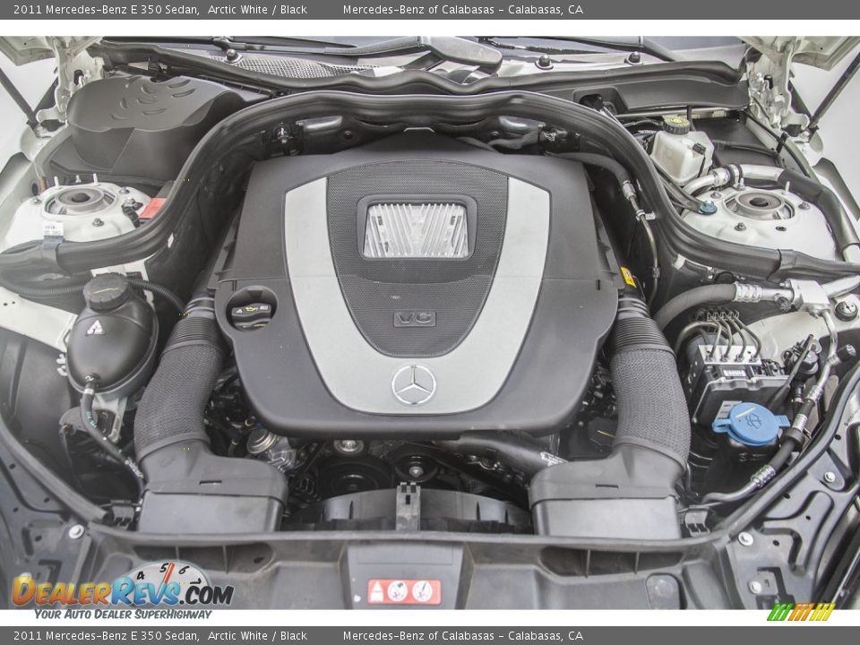 2011 Mercedes-Benz E 350 Sedan Arctic White / Black Photo #9